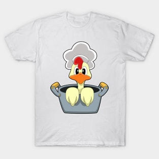 Chicken with Cooking pot T-Shirt